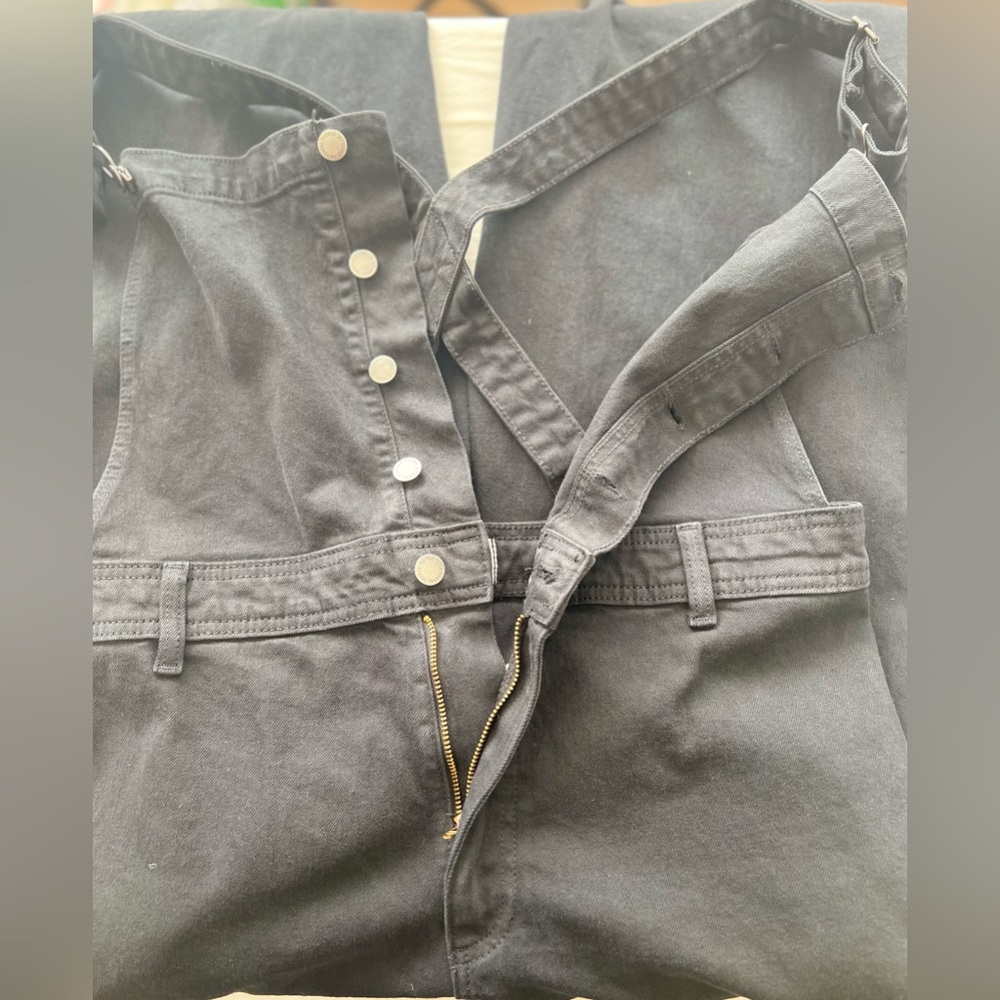 Universal Thread Black Women Jeans Overalls - Picture 4 of 7